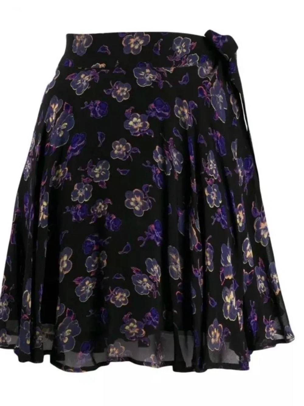 Ganni Floral Wrap skirt